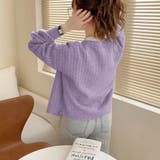 ドロップショルダーカーディガン 秋 冬 | Dewlily | 詳細画像14