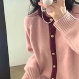 配色カラーニットトップス 秋 冬 | Dewlily | 詳細画像10 