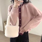 配色カラーニットトップス 秋 冬 | Dewlily | 詳細画像3 