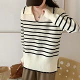 ホワイト | ニットチュニック 秋 冬 | Dewlily