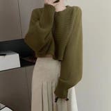 カーキ | ロングスリーブニットカーディガン 秋 冬 | Dewlily