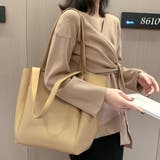 大容量シンプルトートバッグ 春夏秋冬 韓国ファッション | Dewlily | 詳細画像14