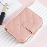 サーモンピンク | キルティングミニカードケース 春夏秋冬 韓国ファッション | Dewlily