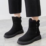 ブラック | ボアショートブーツ 秋 冬 | Dewlily