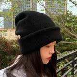 シンプルニット帽 秋 冬 | Dewlily | 詳細画像3
