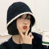 バイカラーバケットハット 秋 冬 | Dewlily | 詳細画像15 