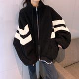 オーバーサイズボアブルゾン レディース 10代 | Dewlily | 詳細画像4 