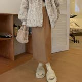 ベージュ | フリンジロングスカート レディース 10代 | Dewlily