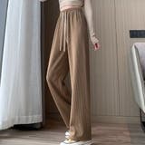 ベージュ | ストレートワイドパンツ レディース 10代 | Dewlily