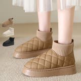 キルティングフェイクムートンブーツ レディース 10代 | Dewlily | 詳細画像1 