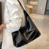ブラック | ワンショルダートートバッグ レディース 10代 | Dewlily