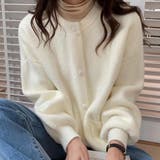 スタジャン風ニットカーディガン レディース 10代 | Dewlily | 詳細画像15
