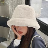 ベージュ | ボアバケットハット レディース 10代 | Dewlily
