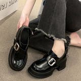 ブラック | チャンキーローファー レディース 10代 | Dewlily