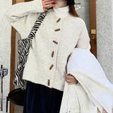 トグルボタンニットカーディガン レディース 10代 | Dewlily | 詳細画像8 