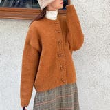 ブラウン | トグルボタンニットカーディガン レディース 10代 | Dewlily