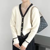 ステッチニットカーディガン レディース 10代 | Dewlily | 詳細画像11