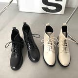 編み上げショートブーツ レディース 10代 | Dewlily | 詳細画像3