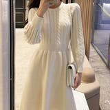 ケーブル編みニットワンピース レディース 10代 | Dewlily | 詳細画像10