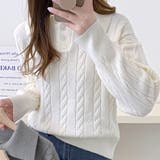 ケーブル編みポロシャツ風ニット レディース 10代 | Dewlily | 詳細画像15 