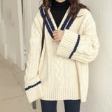 オーバーサイズニットセーター レディース 10代 | Dewlily | 詳細画像14 
