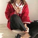 オーバーサイズニットセーター レディース 10代 | Dewlily | 詳細画像2 