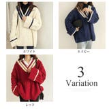 オーバーサイズニットセーター レディース 10代 | Dewlily | 詳細画像5 