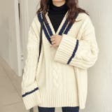 オーバーサイズニットセーター レディース 10代 | Dewlily | 詳細画像8 