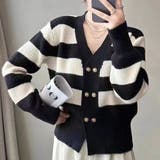 ブラック | ダブルボタンカーディガン レディース 10代 | Dewlily