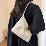 ホワイト | フェイクレザーショルダーバッグ レディース 10代 | Dewlily