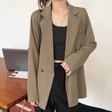 カーキ | テーラードジャケット レディース 10代 | Dewlily