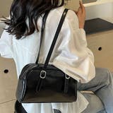 ブラック | ミニボストンショルダーバッグ レディース 10代 | Dewlily