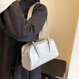 シルバー | ミニボストンショルダーバッグ レディース 10代 | Dewlily
