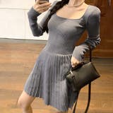 ニットプリーツワンピース レディース 10代 | Dewlily | 詳細画像12 