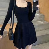 ニットプリーツワンピース レディース 10代 | Dewlily | 詳細画像13 