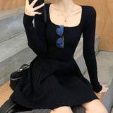 ニットプリーツワンピース レディース 10代 | Dewlily | 詳細画像14 