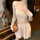 ニットプリーツワンピース レディース 10代 | Dewlily | 詳細画像16 