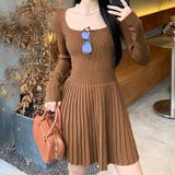 ニットプリーツワンピース レディース 10代 | Dewlily | 詳細画像6 