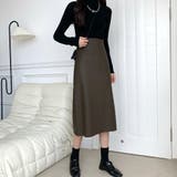フェイクレザーロングスカート レディース 10代 | Dewlily | 詳細画像12 