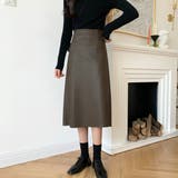 フェイクレザーロングスカート レディース 10代 | Dewlily | 詳細画像4 