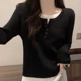 レイヤード風ドッキングシャツ レディース 10代 | Dewlily | 詳細画像13 