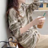 マルチボーダーTシャツ レディース 10代 | Dewlily | 詳細画像11 