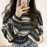 マルチボーダーTシャツ レディース 10代 | Dewlily | 詳細画像9 