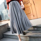 ベロアプリーツロングスカート レディース 10代 | Dewlily | 詳細画像9 