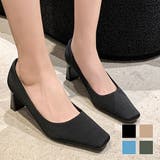 スクエアトゥシンプルパンプス レディース 10代 | Dewlily | 詳細画像1