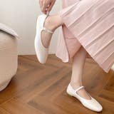 ホワイト | メリージェーンフラットパンプス レディース 10代 | Dewlily