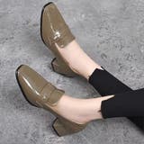 カーキ | エナメル風パンプス レディース 10代 | Dewlily