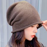 ブラウン | シンプルビーニーニット帽 レディース 10代 | Dewlily