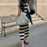 ボーダー配色ワンピース レディース 10代 | Dewlily | 詳細画像10 