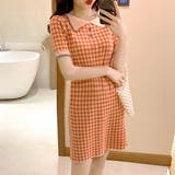 チェック柄ミニワンピース レディース 10代 | Dewlily | 詳細画像8 